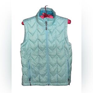 Alpine Design blue duck down sleeveless full zip vest with pockets size medium